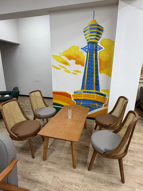 大阪ランドマークのアートウォール